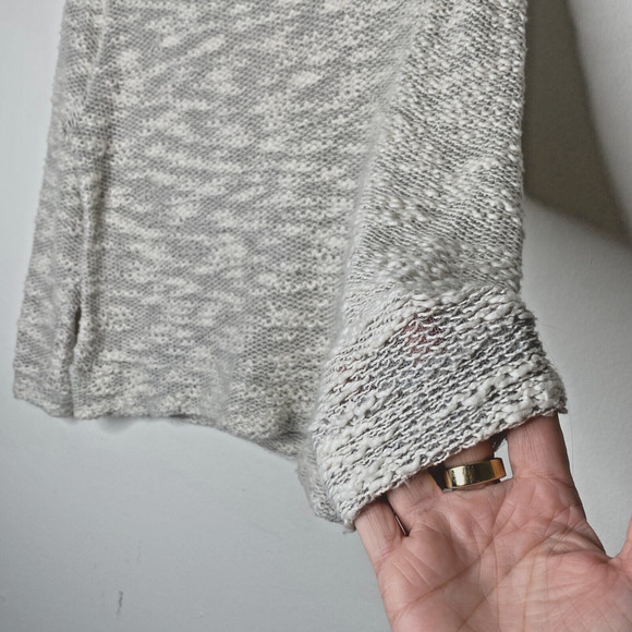 Ace Delivery Off White Cream Gray Marled Light Weight Boucle Sweater Size XS - Picture 5 of 11